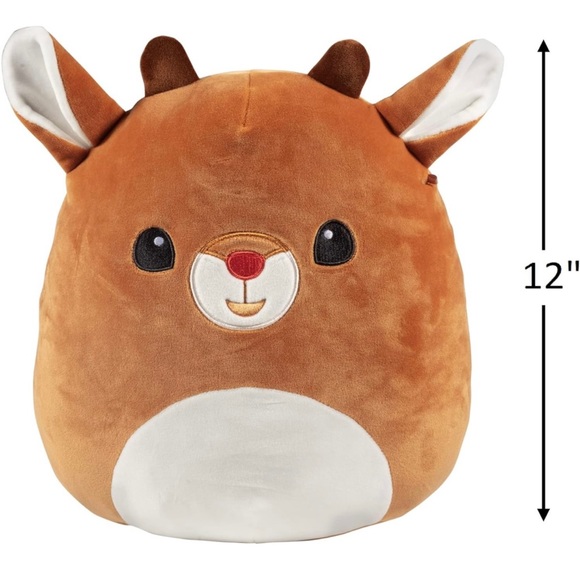 Squishmallows Other - 12” Squishmallows Rudolph the Red Nosed Reindeer Plush Toy